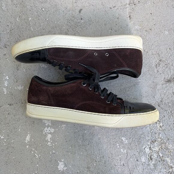 Lanvin toe cap suede sneakers - Picture 2 of 8